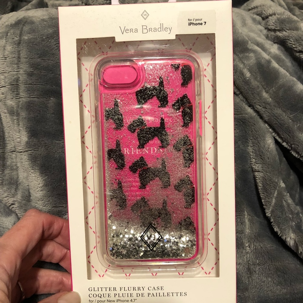 Vera Bradley, liquid glitter case for IPhone 7.